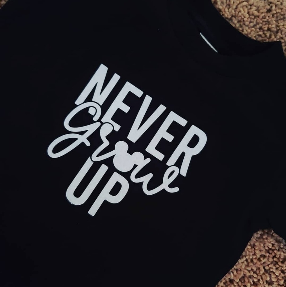 Disney kids Never Grow up shirt
